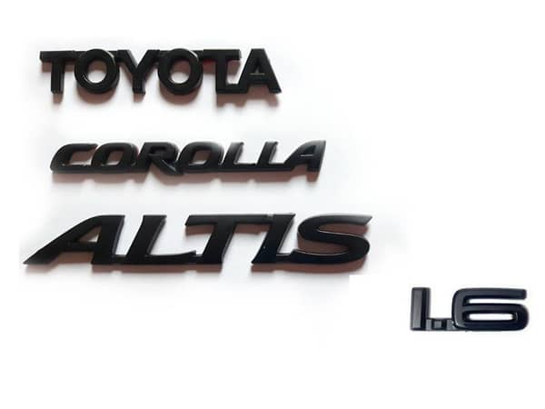 Toyota Corolla Altis Black Emblem Pack