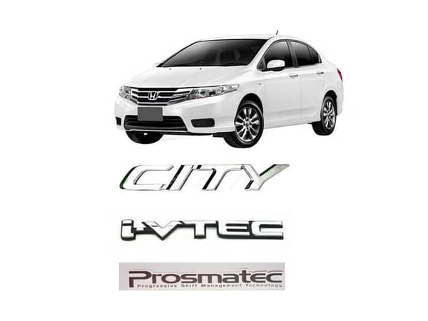 Honda City ivtec Decal Sticker Pack for Rear Trunk Logo Replacement