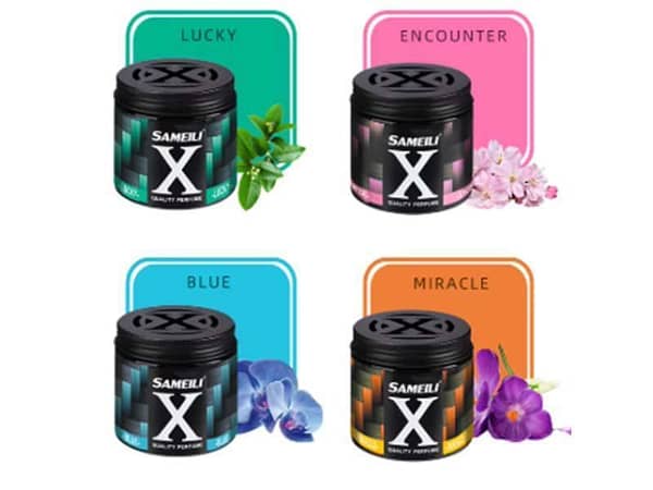 Sameli X Gel Air Freshener with Natural Essential Oils for Cars, Homes, and Offices