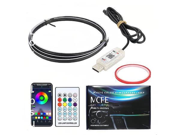 Car Dashboard Ambient Light Led RGB Strip Light 2pc