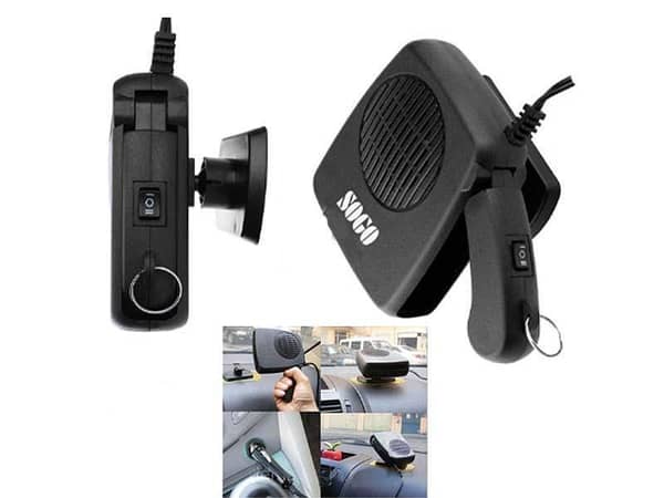 Sogo Car Heater 12 Volts 200w Portable 2 in 1 Heater Fast Heating Defrost Defogger Auto Heater
