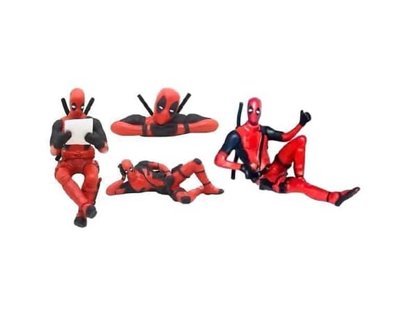 Pack of 4 Deadpool Car Dashboard Ornaments for Interior Decoration
