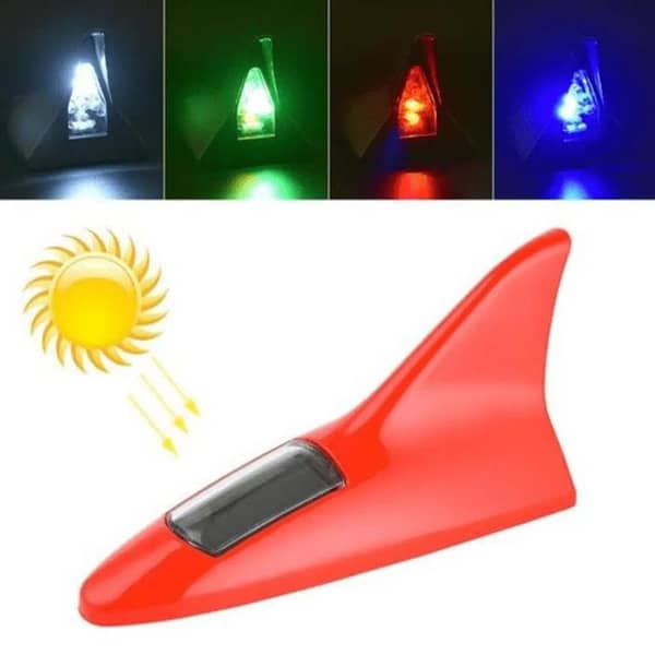 High-Positioned Alarm Light with Solar Shark Fin Design