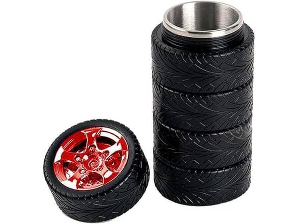 Zingfix Tyre Cup Stainless Steel Thermos | Water Bottle | Travelling Mug