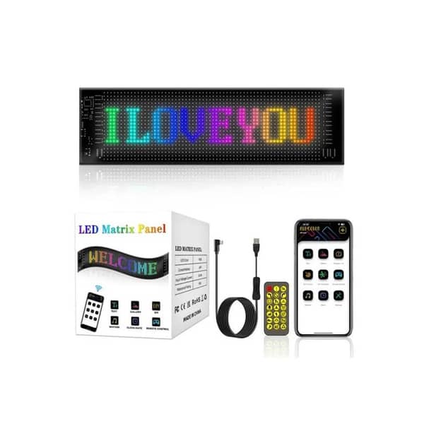 LED Matrix Display Panel for Cars - Universal Programmable Light