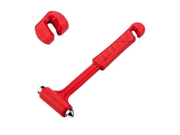 Zingfix Firefighter-Approved 2-In-1 Emergency Car Safety Hammer