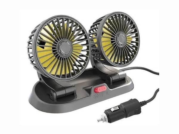 Zingfix Oscillating Double-Headed Vehicle Fan