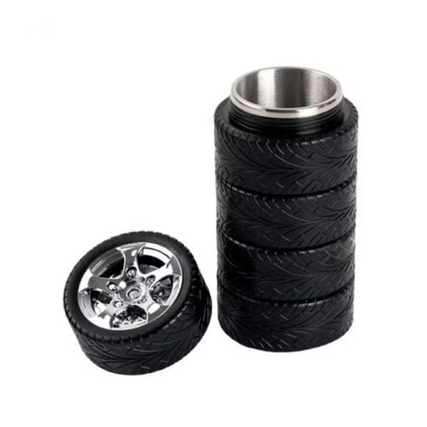 Tyre Cup Stainless Steel Thermos | Water Bottle | Travelling Mug
