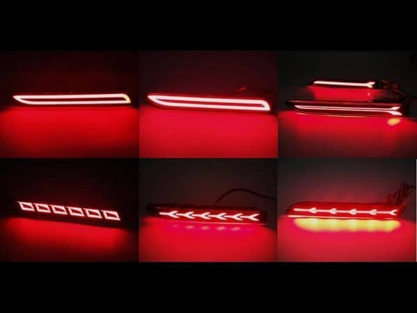LED Reflector Lights for Toyota Corolla X Back Bumper - 1 Pair