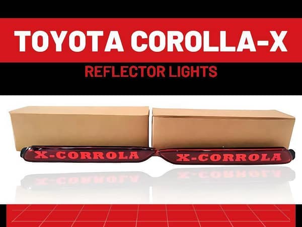 Toyota Corolla  X  Back Bumper LED Reflector Lights - 1Pair