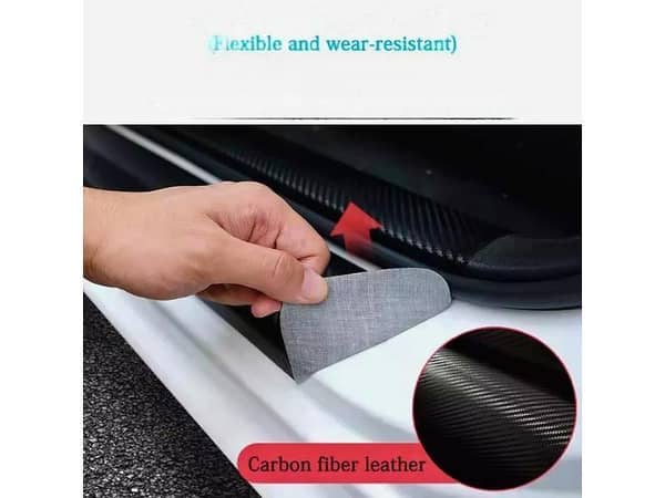4PCS 5D Carbon Door Sill Protection Stickers for KIA - Imported Quality from China