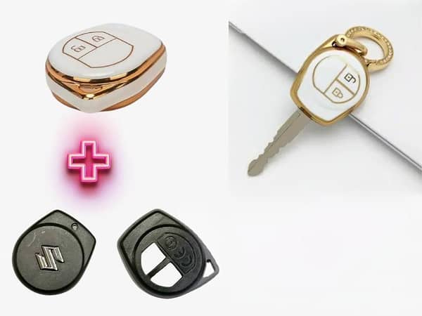 Suzuki WagonR Key Casing and TPU Cover Combo Set