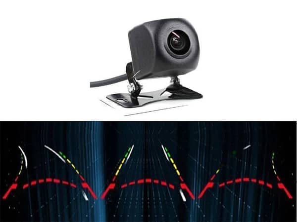 Universal HD Car Back View Camera Wide Angle 190 Degree and Moving Lines