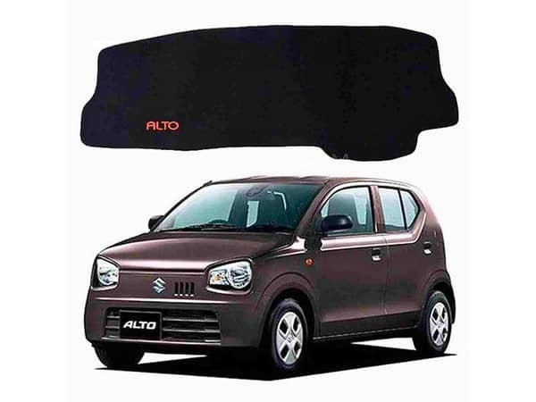 Suzuki Alto Dashboard Mat Cover Silky Soft Valvet Stuff Imported Quality China - Valvet Black