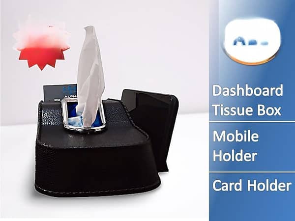 Complete 2-in-1 Package for Honda City: Interior Cover Tissue Box and Luxury Dashboard Mat
