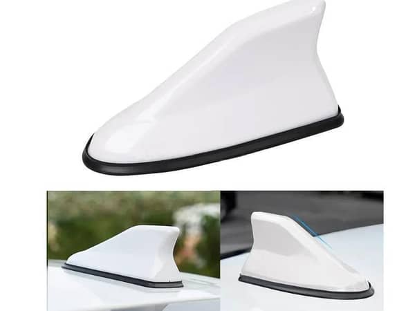 Hybrid Shark Fin Radio Antenna White Color