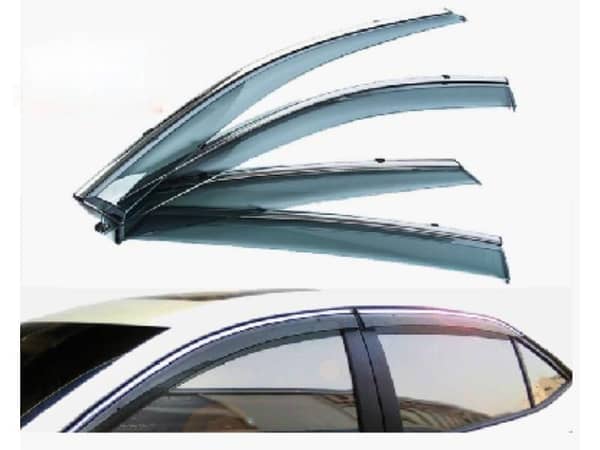Toyota Corolla Door Air Press and Sun Visor Set (2015-2024) with Chrome Lining Tape for Easy Installation