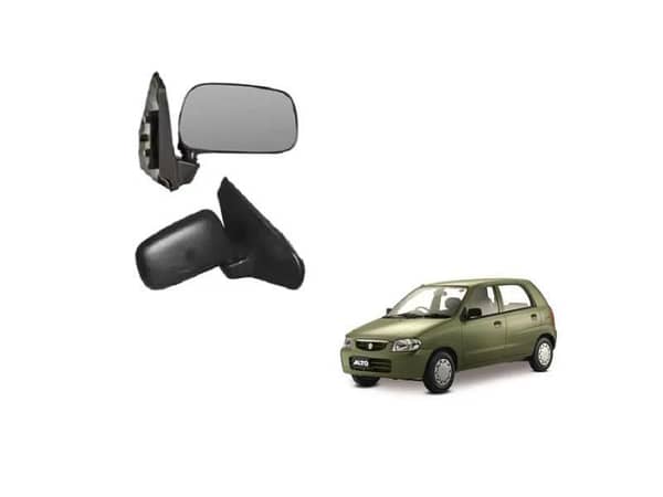 Left Side Black Mirror for Suzuki Alto 2000-2012 | Fits 1000CC Models | Clear View Replacement