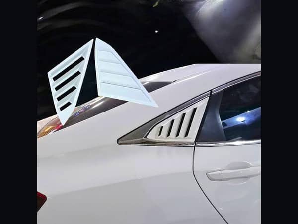 Honda Civic 2016-2020 | 4Spoke New Design | Glossy White | Car Exterior Accessories | Tape Fitting