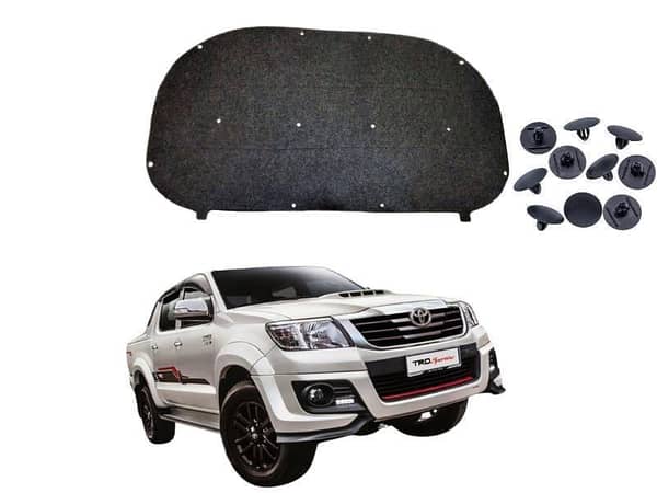 Bonnet Insulator for Toyota Hilux Vigo Champ - Heat and Sound Proofing with Installation Clips