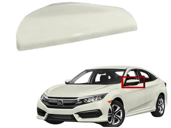 Left Side OEM Side Mirror Cover for Honda Civic X (2016-2020) - Unpainted