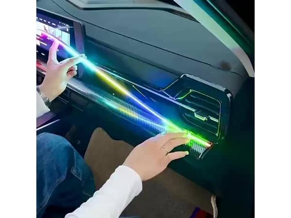 LED Symphony Ambient Light For Car 2 Pcs Strip Remote Control Atmosphere Light