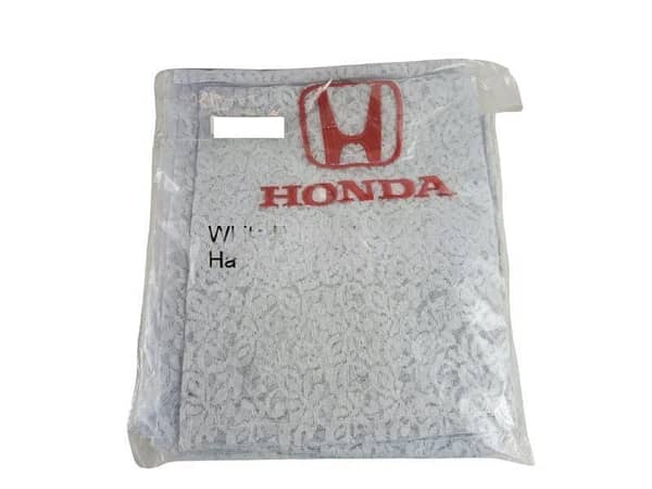 Universal 7PCS White Net Half Seat Covers for Honda with Embroidery Design