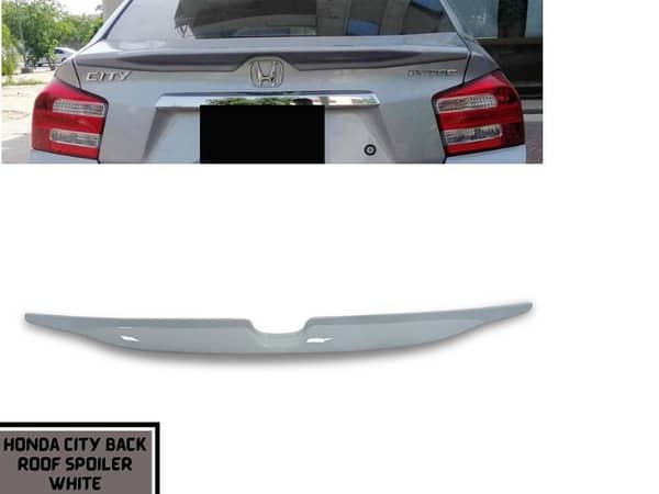 Honda City 2012-2019 White Back Spoiler Made from Premium Fiber