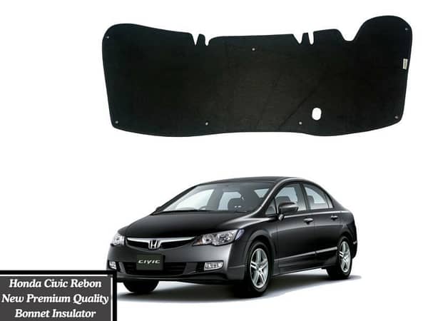 Very Premium Quality Double Sheet Bonnet Insulator with Clips for Honda Civic Rebon 2006-2012