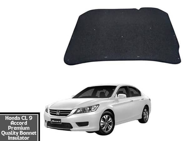 Very Premium Quality Double Sheet Bonnet Insulator with Clips for Honda Accord CL-9 | Honda Accord