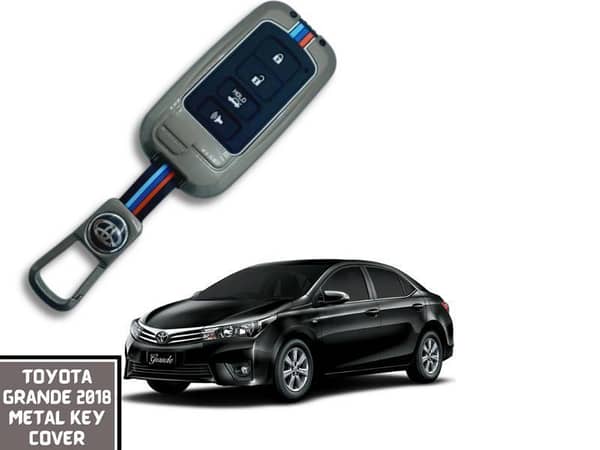 Premium Quality Luxury Metal Key Cover For Toyota Corolla Grande 2018