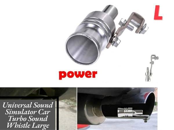 Car Turbo Sound Whistle for 2100 to 4000 CC Vehicles - Universal Sound Simulator in Large Size