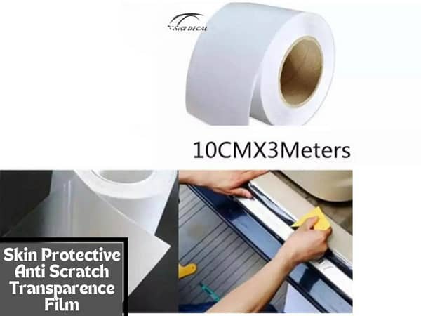 Car Bumper and Hood Protective Clear Vinyl Film Sticker | Scratch Resistant Paint Protection