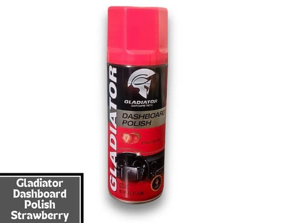 Gladiator Dashboard Polish 450ML - Strawberry Scent for Cleaning and Shining Your Car's Interior