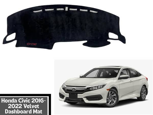 Honda Civic 2016-2022 Dashboard Mat Pad Cover Non-Slip Mat For Honda Civic X