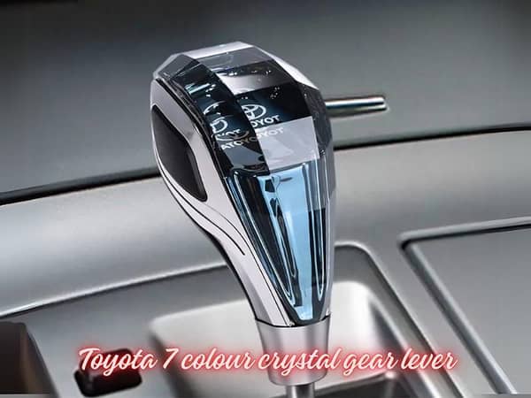 Toyota Car Crystal Gear Shift Knob 7 Color Touch LED Gear Lever Head For Toyota