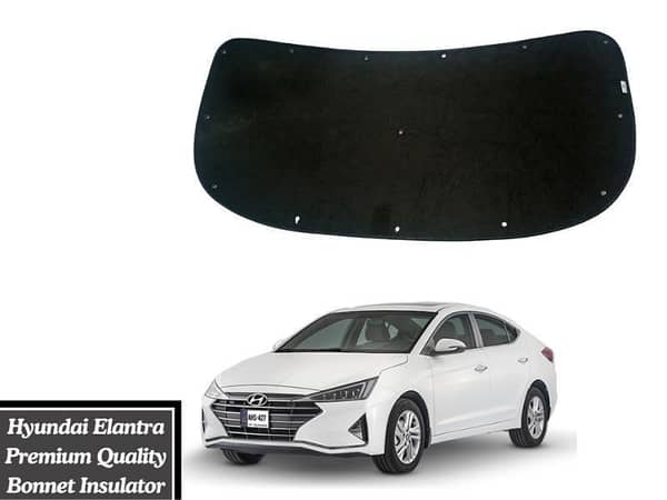 Very Premium Quality Double Sheet Bonnet Insulator with Clips for Hyundai Elantra