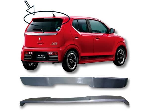 Gray Fiber Roof and Trunk Spoiler for Suzuki Alto 660CC