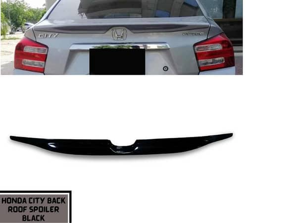 Honda City 2012-2019 Back Spoiler in Black Fiber