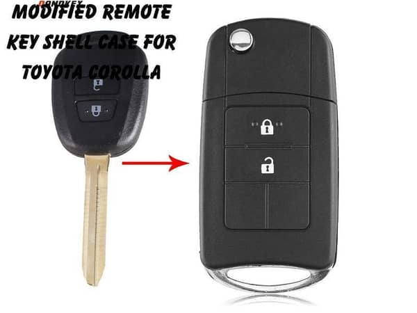 Toyota Corolla Modified Remote Key Shell Case