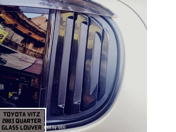 Toyota Vitz Quarter Glass Louvers Model 2003 | Lamborghini Style Vents for Toyota Vitz 2003 Model