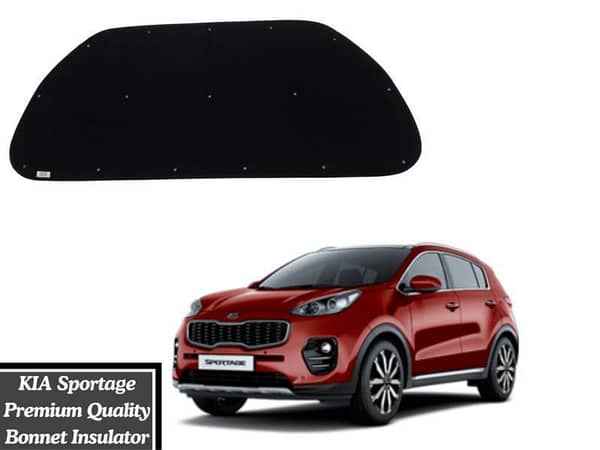 Very Premium Quality Double Sheet Bonnet Insulator with Clips for KIA Sportage | KIA Sportage Bonnet