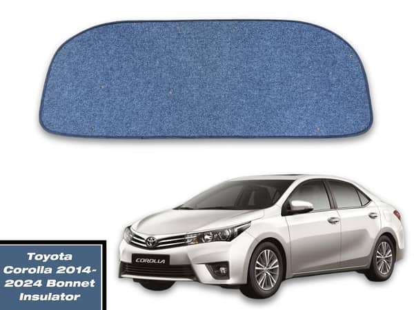 Bonnet Insulator with Clips for Toyota Corolla 2014 to 2024 Model | Toyota Corolla Bonnet Cover