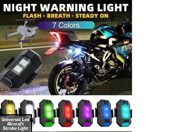 Motorcycle Lights Drone Strobe Light | USB LED Anti-Collision Bike Aircraft Night Flying Mini