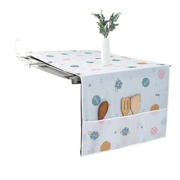 Fridge Cover - Durable and Washable Refrigerator Cover with Elastic Edges - Waterproof and Dustproof Kitchen Appliance Cover for Home Organization and Decor