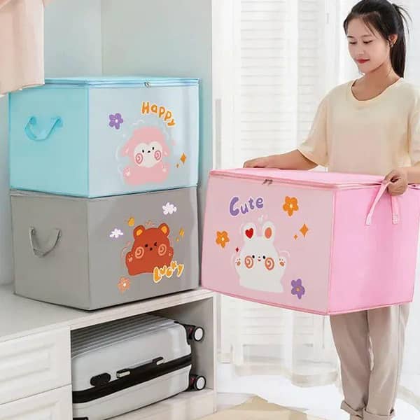 Waterproof and Dustproof Storage Bag for Clothes and Toys - Improved Quality Wardrobe Organizer and Home Storage Solution