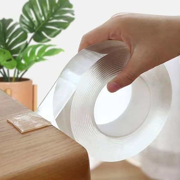 5meter Nano Tape Double Sided Tape Transparent Reusable Waterproof Adhesive Tapes Cleanable Kitchen Bathroom Supplies Tapes