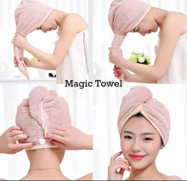 Suction towel cap Hair Dry Magic towel