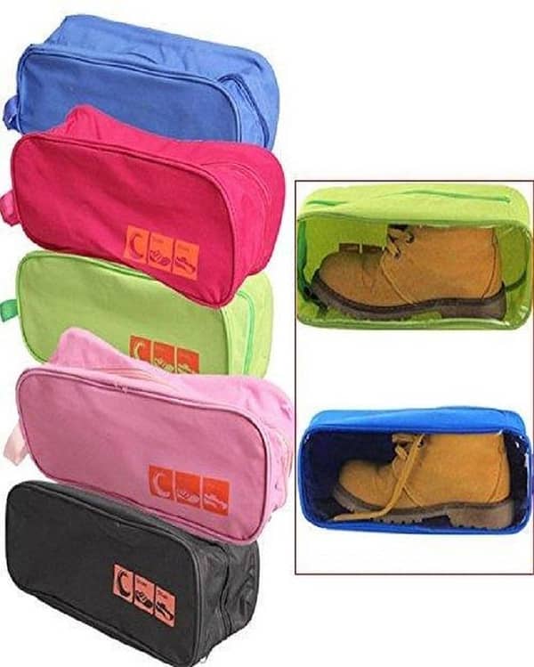 Pack of 5 - Travel Shoes Organizer Storage Bag