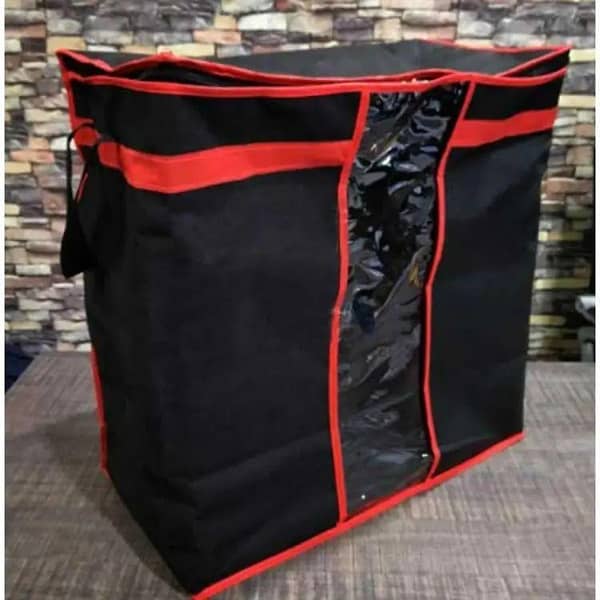 PFM Waterproof Black 100GSM Wardrobe Organizer Storage Bag - Space-Saving Design with Money-Back Guarantee